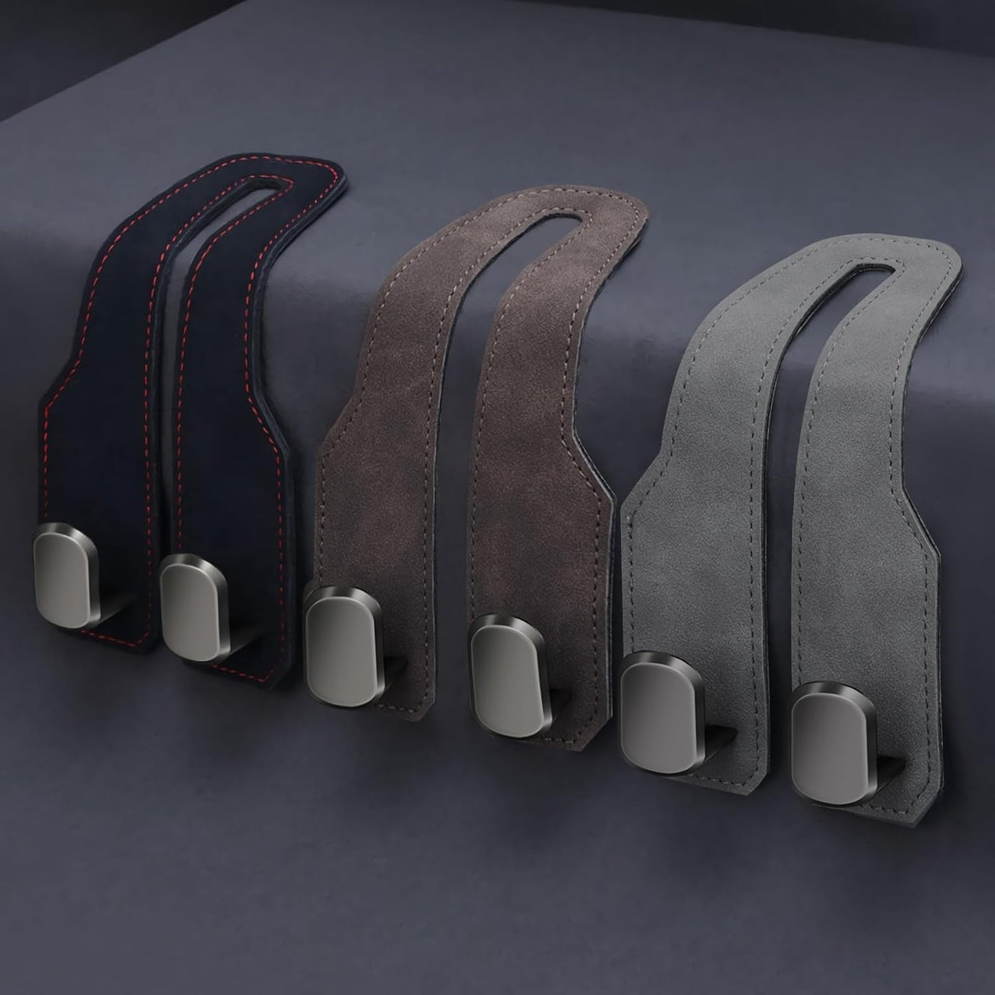 đ„Leather Car Seat Back Storage Hook, Double Hook Car Seat Hangers