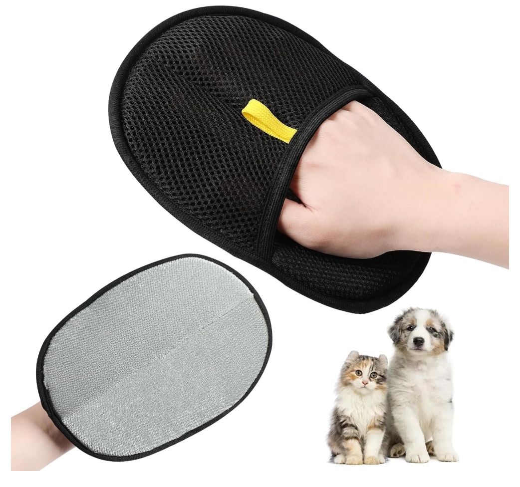 đĽUpgrade Pet Hair Remover Electrostatic Gloves, Reusable Pet Hair Removal Glove