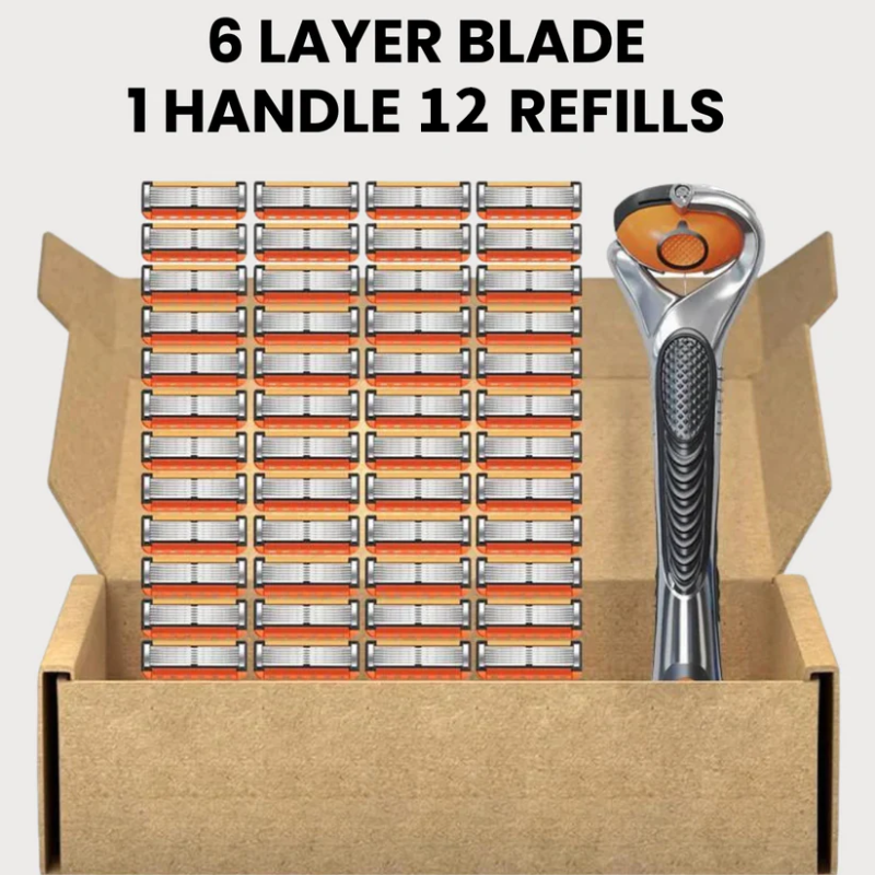 🪒 Men's Razor Blade Set | Ultra Sharp Stainless Steel Blades For Smooth Shaving