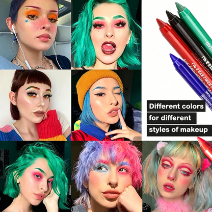 10 Colorful Gel Eyeliner Pens 🌈 Waterproof, Smooth & Long-Lasting-EV