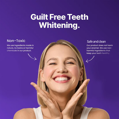 💜Purple Teeth Whitening Strips - Safe for Enamel✨🦷