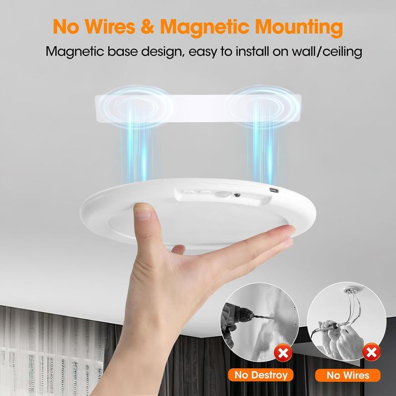 🔥 Final last day: 60%OFF – Magnetic Wireless Ceiling Light Battery Powered