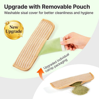 🐈 Interactive Catnip Chew Toy, Soft Material Scratching and Kicker Cat Toys for Indoor Kittens