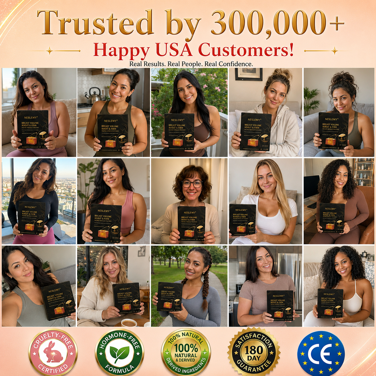 ✨ New Beauty Secret: NESLEMY® Bust & Body Micro-Tip Firming Patches 💕