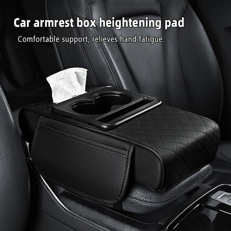 🔥2026 Upgraded Model High-quality leather Multifunctional Car Armrest Cushion