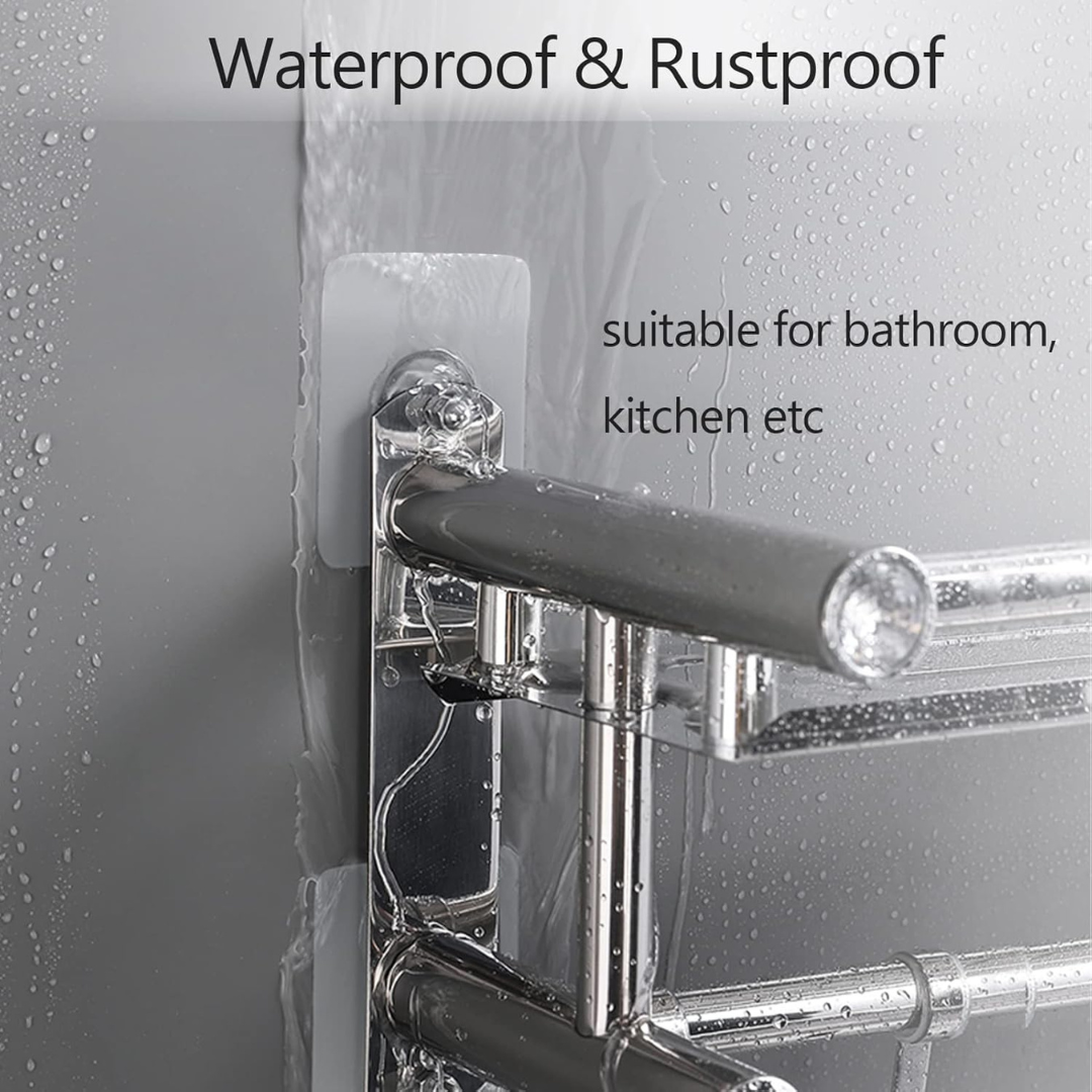 Adhesive Screw Hooks - No Drill, No Damage, Holds 5kg | Wall, Tile & Glass