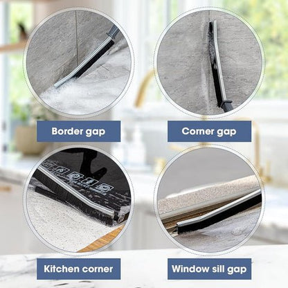 🧹 Crevice Cleaning brush，Multifunctional for Bathroom Kitchen Tiles Window Crevice Cleaning Tool