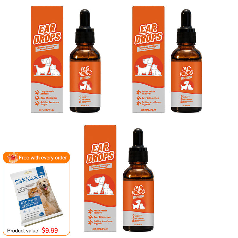 🐾BBOJI™ Natural Dog & Cat Ear mite ear drops for Itching & Wax Build-Up