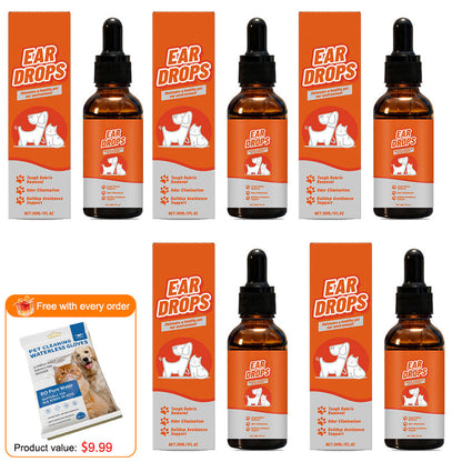 🐾BBOJI™ Natural Dog & Cat Ear mite ear drops for Itching & Wax Build-Up
