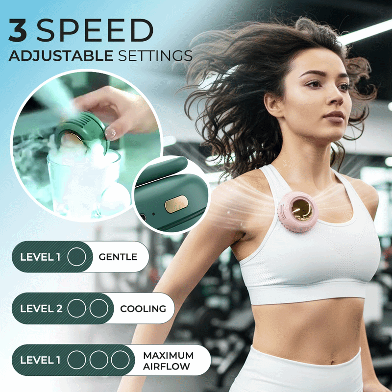 Three adjustable fan speed settings