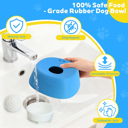 🐕BBOJI™ Vet-Recommended Slow Feeder Bowl for Dogs & Cats - Interactive Anti-Gulping Pet Dish for Healthy Tummies