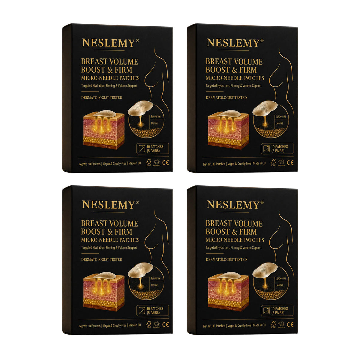 ✨ New Beauty Secret: NESLEMY® Bust & Body Micro-Tip Firming Patches 💕