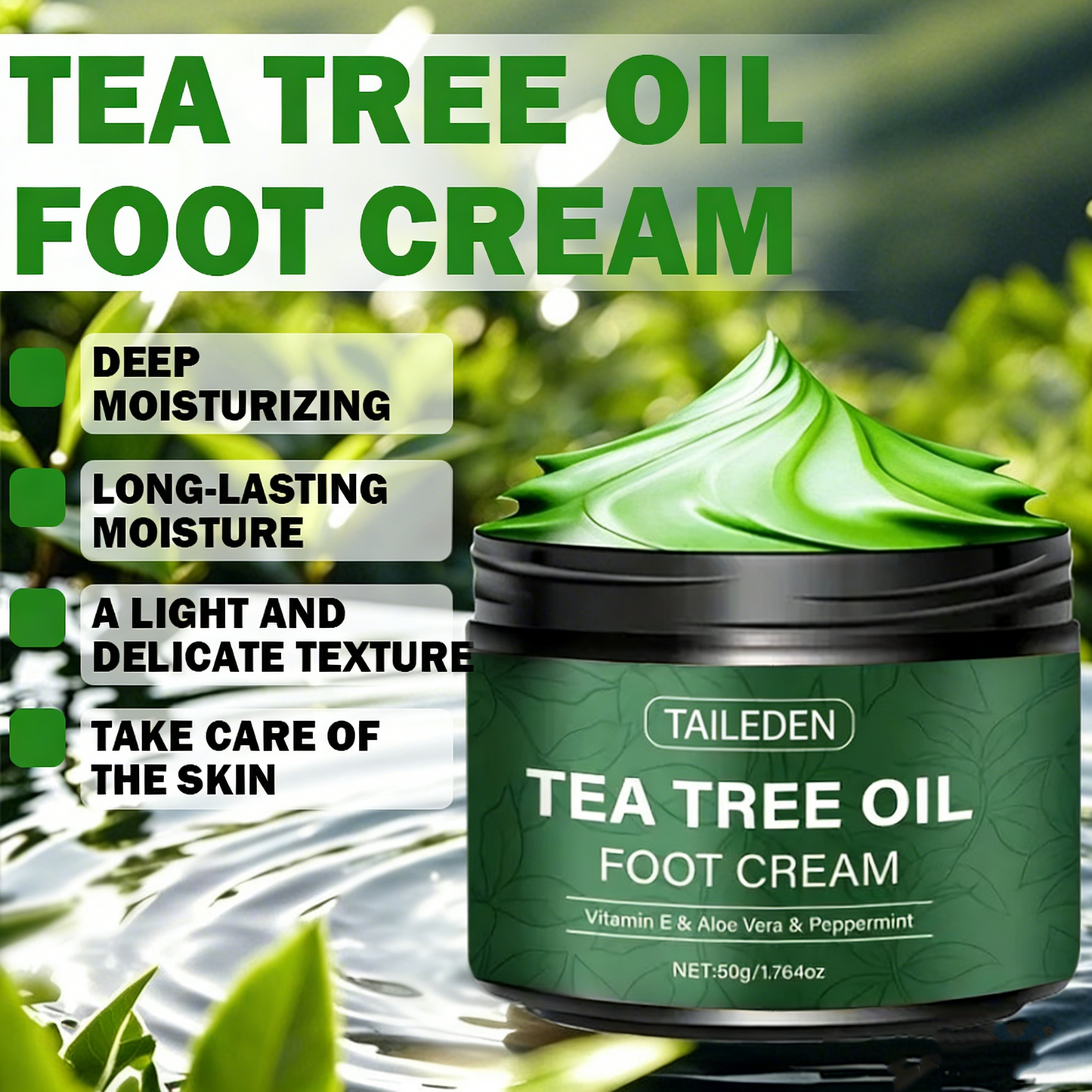 TAILEDEN™ 🌿Soothing Aloe Vera & Tea Tree Foot Moisturizer