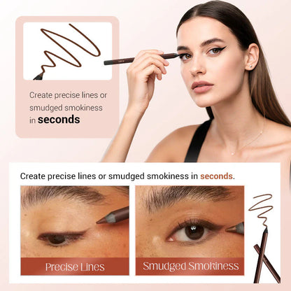 🎨Waterproof Beachproof Gel Liner, 24 Hr Waterproof Eyeliner, No Fading, Smooth And Easy To Color