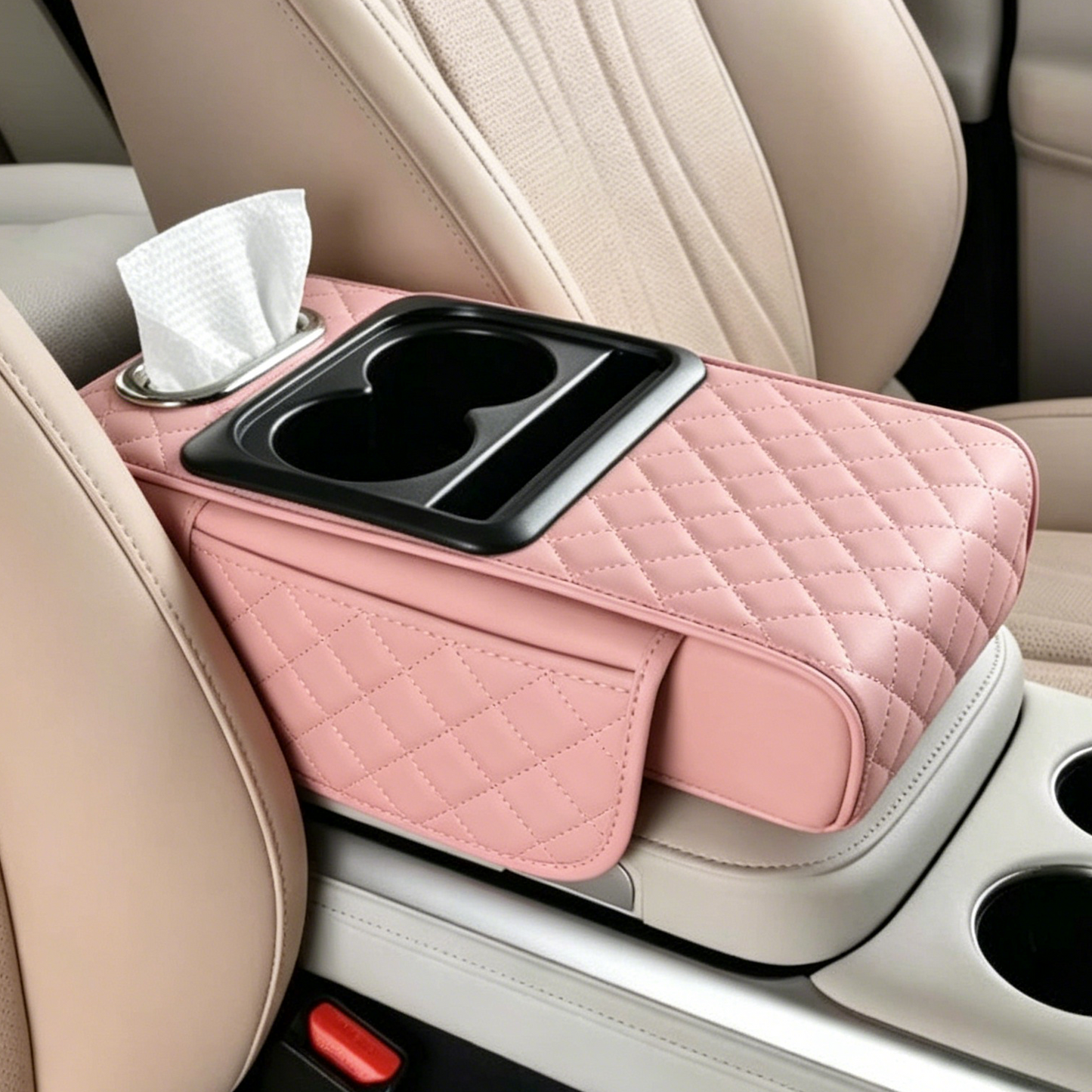 🔥2026 Upgraded Model High-quality leather Multifunctional Car Armrest Cushion