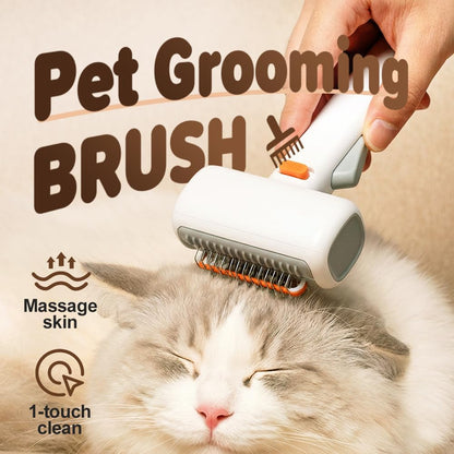 🔥2-in-1 Pet Self-Detangling & Grooming Comb, Deshedding Tool & Dematting Comb for Long or Short Hair