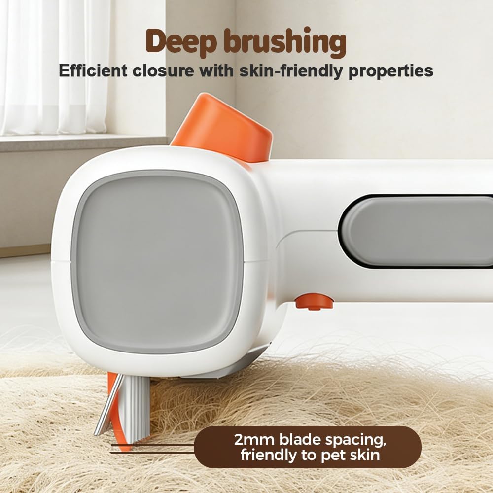 🔥2-in-1 Pet Self-Detangling & Grooming Comb, Deshedding Tool & Dematting Comb for Long or Short Hair
