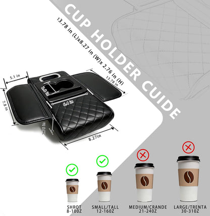🔥2026 Upgraded Model High-quality leather Multifunctional Car Armrest Cushion