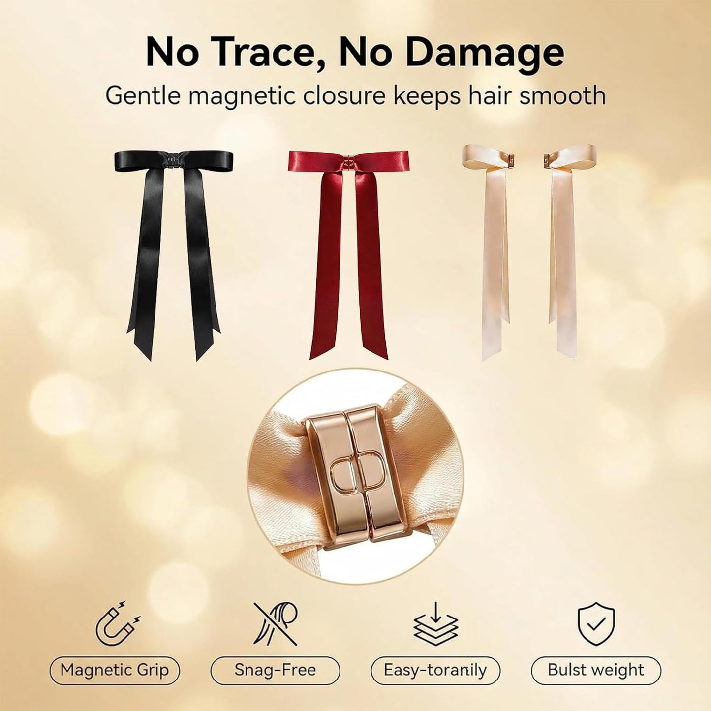 🔥 2-in-1 Bow-shaped Strong Magnetic Clip 🎀