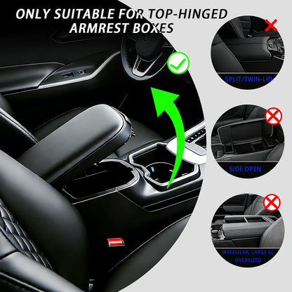 🔥2026 Upgraded Model High-quality leather Multifunctional Car Armrest Cushion