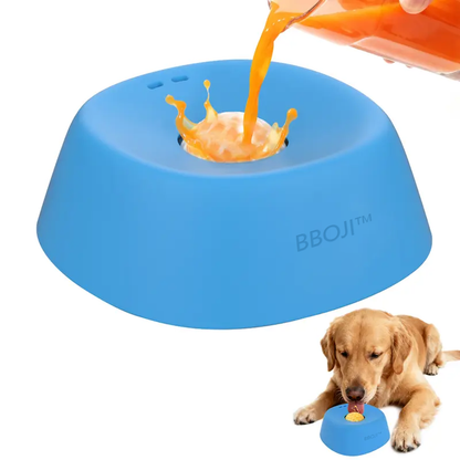 🐕BBOJI™ Vet-Recommended Slow Feeder Bowl for Dogs & Cats - Interactive Anti-Gulping Pet Dish for Healthy Tummies