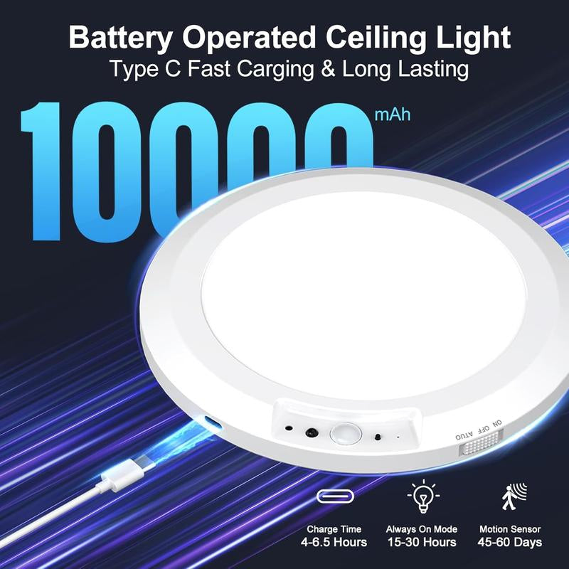 🔥 Final last day: 60%OFF – Magnetic Wireless Ceiling Light Battery Powered