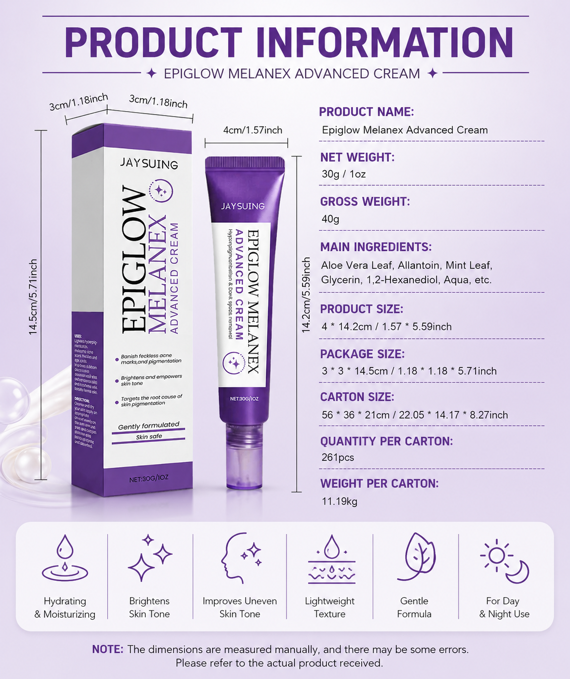 Fade the Look of Freckles & Dark Spots for a Brighter, More Even Glow-JY