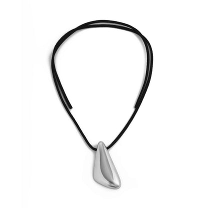 Ins Irregular Alloy Pendant Neck Chain Fashion Simple Triangle Korean Velvet Necklace