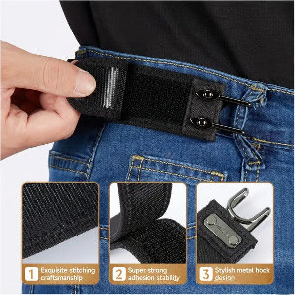 🔥No-Buckle Soft Adjustable Side Tactical Belt Belt for Men & Women