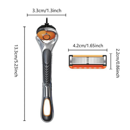 🪒 Men's Razor Blade Set | Ultra Sharp Stainless Steel Blades For Smooth Shaving