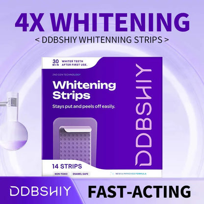 💜Purple Teeth Whitening Strips - Safe for Enamel✨🦷