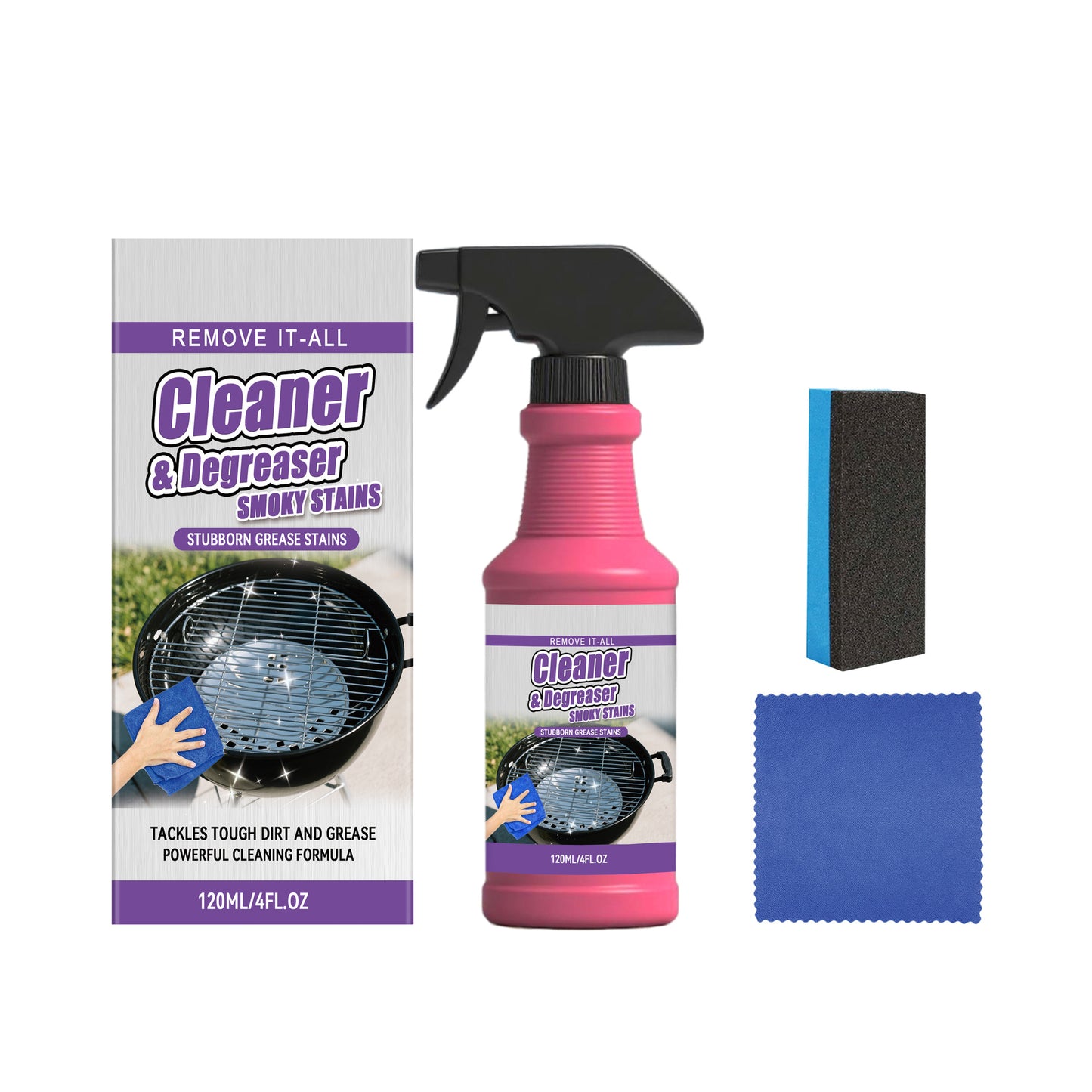🔥Hot Sale 60% OFF🧽2026 Upgrade Heavy Duty Grill Grease Destroyer Spray Set