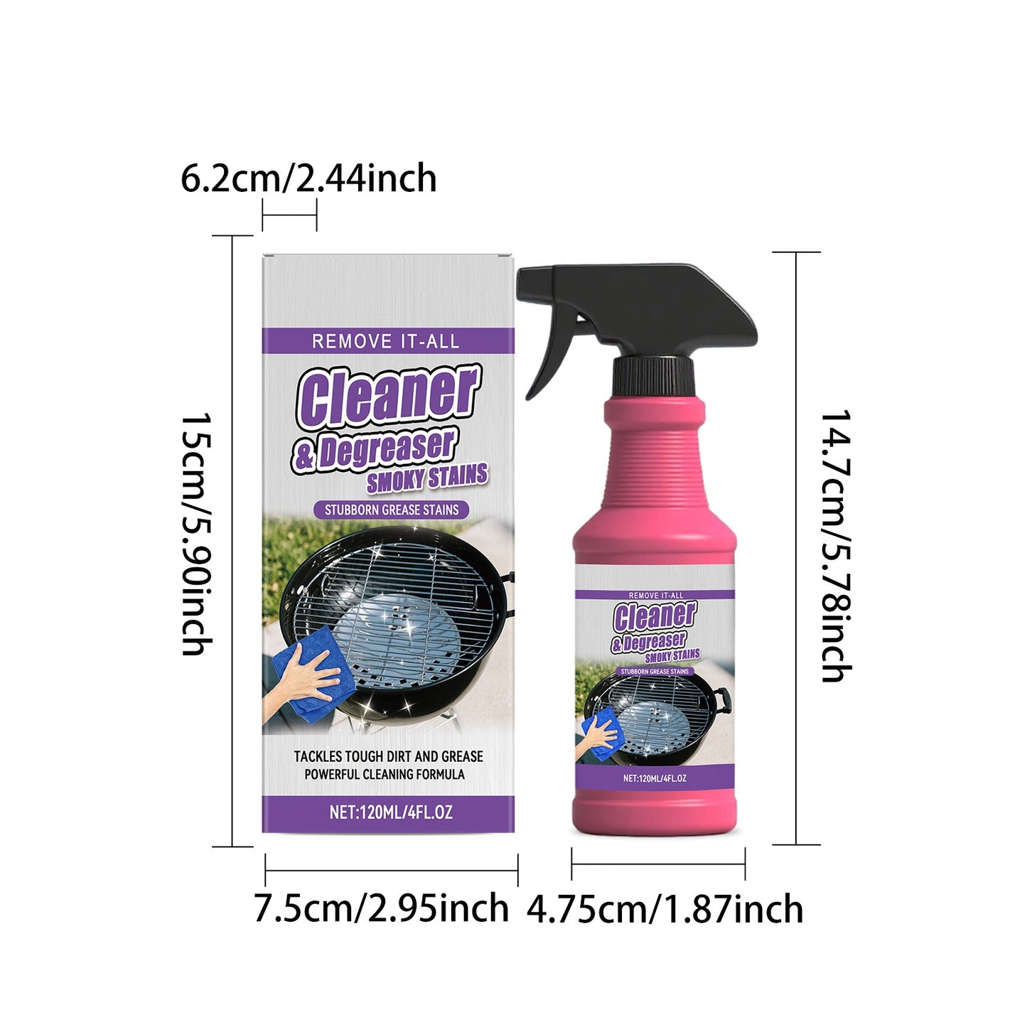 🔥Hot Sale 60% OFF🧽2026 Upgrade Heavy Duty Grill Grease Destroyer Spray Set