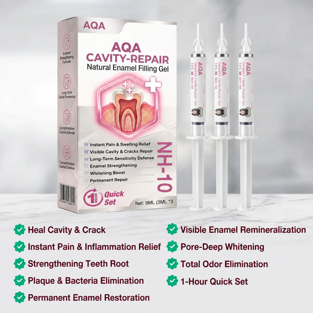 AQA Cavity-Repair Natural Enamel Filling Gel
