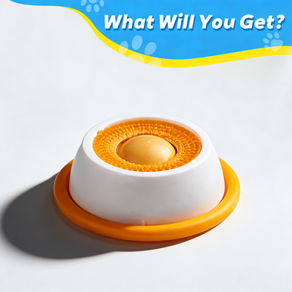 🐕BBOJI™ Vet-Recommended Slow Feeder Bowl for Dogs & Cats - Interactive Anti-Gulping Pet Dish for Healthy Tummies