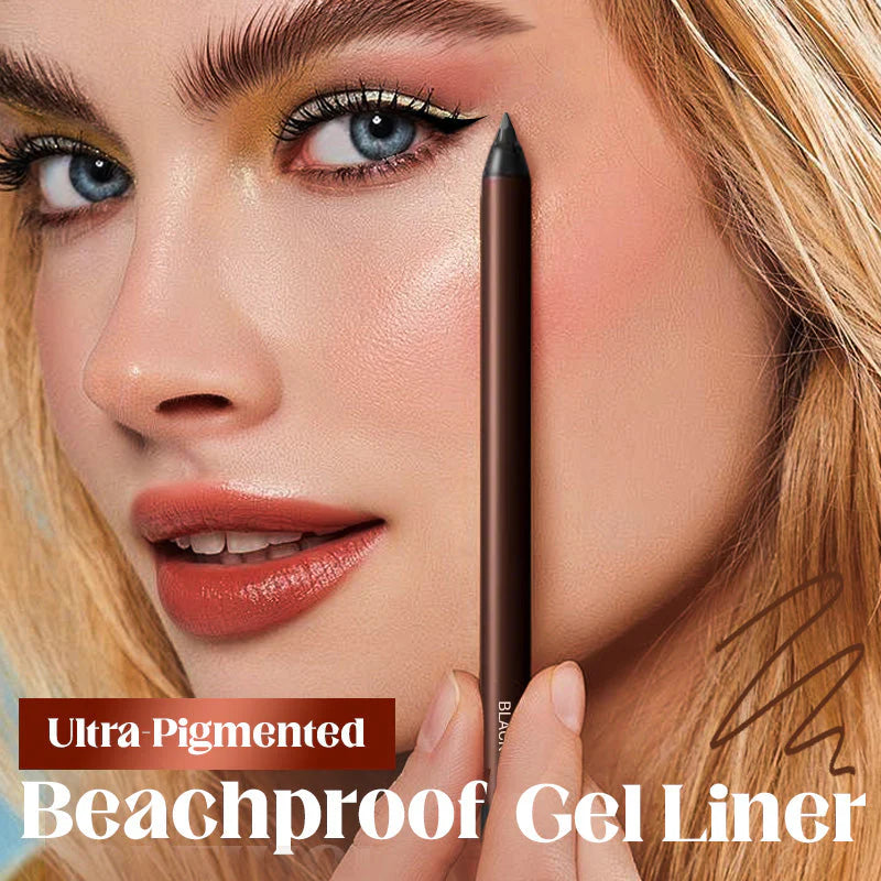 🎨Waterproof Beachproof Gel Liner, 24 Hr Waterproof Eyeliner, No Fading, Smooth And Easy To Color