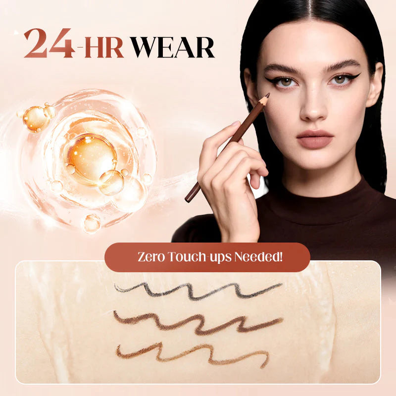 🎨Waterproof Beachproof Gel Liner, 24 Hr Waterproof Eyeliner, No Fading, Smooth And Easy To Color