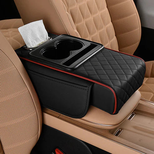 🔥2026 Upgraded Model High-quality leather Multifunctional Car Armrest Cushion