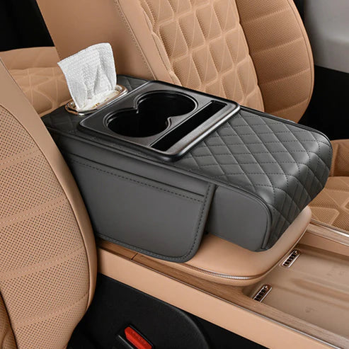 🔥2026 Upgraded Model High-quality leather Multifunctional Car Armrest Cushion