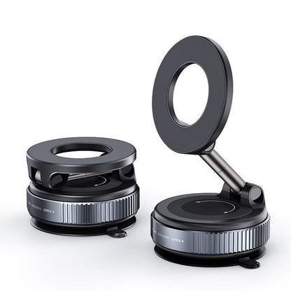 🚙360° Rotatable Vacuum Magnetic Phone Holder, Foldable and Retractable Suction Cup Car Phone Mount