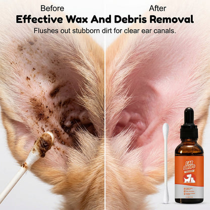 🐾BBOJI™ Natural Dog & Cat Ear mite ear drops for Itching & Wax Build-Up