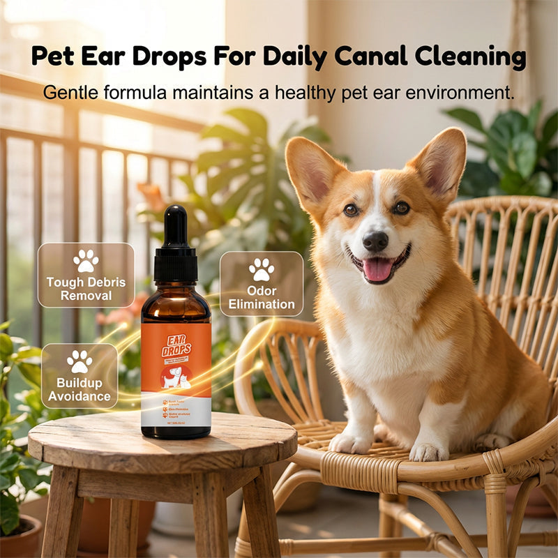 🐾BBOJI™ Natural Dog & Cat Ear mite ear drops for Itching & Wax Build-Up