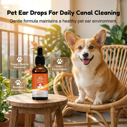 🐾BBOJI™ Natural Dog & Cat Ear mite ear drops for Itching & Wax Build-Up