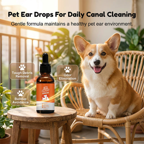 🐾BBOJI™ Natural Dog & Cat Ear mite ear drops for Itching & Wax Build-Up