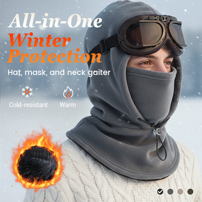 ✨Winter warmth - Thermal Balaclava Face Mask with Drawstring