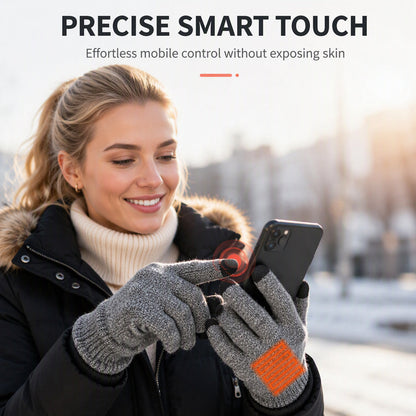 📢📢 50% OFF🔥USB Heated Touchscreen Knit Gloves