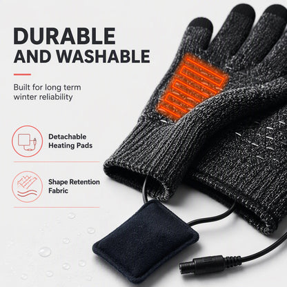 📢📢 50% OFF🔥USB Heated Touchscreen Knit Gloves